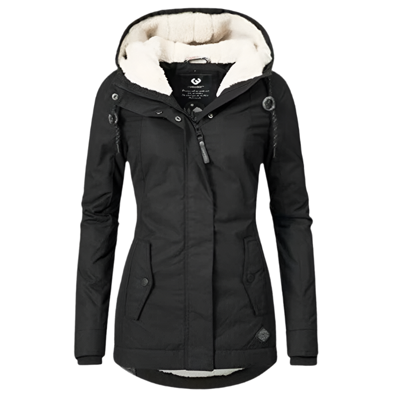 Lune London | Winter Jacket with Hood for Women Quilted Winter Jacket