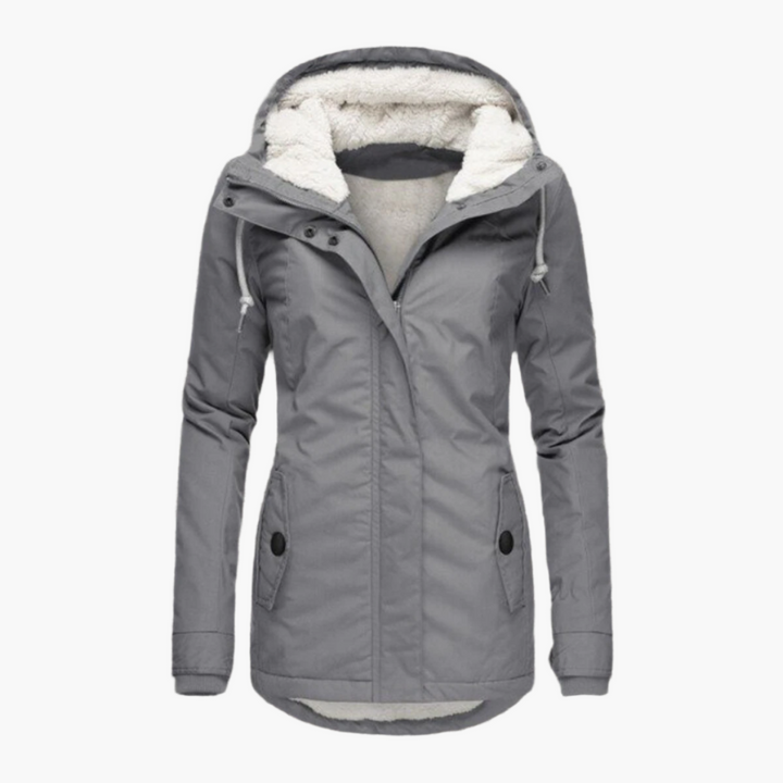 Lune London | Sherpa-Hoodie Winter Jacket - Trendy parka for cold days, tailored fit, perfect everyday companion.