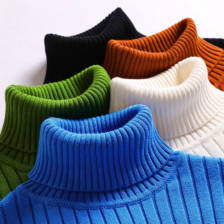 Lune London | Turtleneck Sweater - Soft Knit - Ribbed Design - Long Sleeve Warm Comfort
