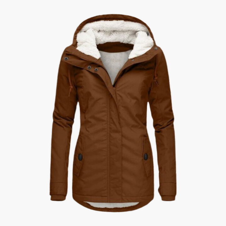Lune London | Sherpa-Hoodie Winter Jacket - Trendy parka for cold days, tailored fit, perfect everyday companion.