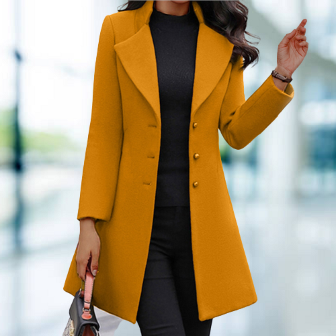 Lune London - Elegant solid long coat