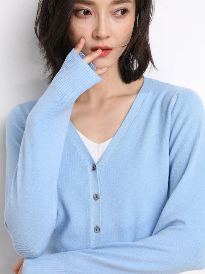 Lune London | V-neck Cardigan for Women - Loose Fit