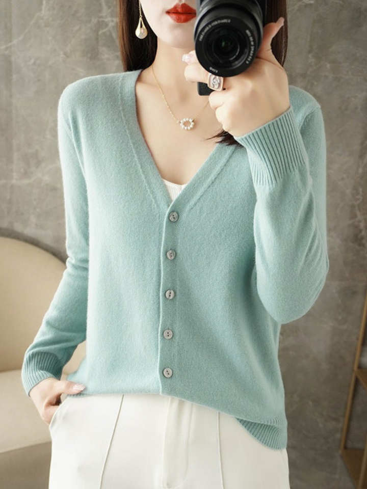 Lune London | V-neck Cardigan for Women - Loose Fit