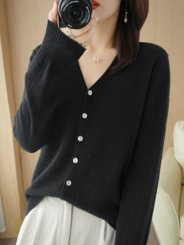 Lune London | V-neck Cardigan for Women - Loose Fit