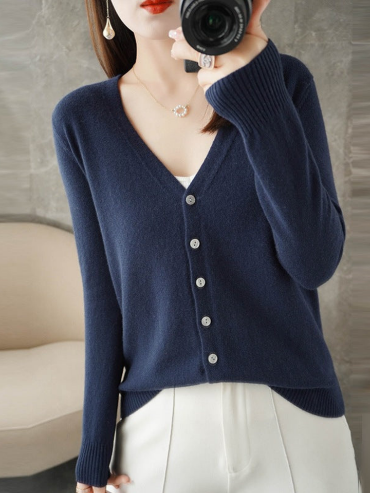 Lune London | V-neck Cardigan for Women - Loose Fit