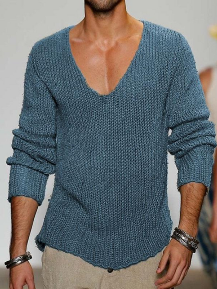 Lune London | V-neck Sweater for Men - Loose Fit