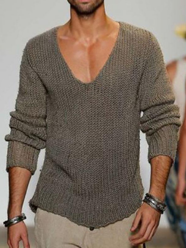 Lune London | V-neck Sweater for Men - Loose Fit