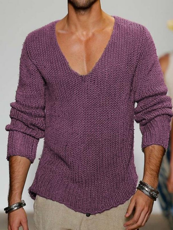 Lune London | V-neck Sweater for Men - Loose Fit