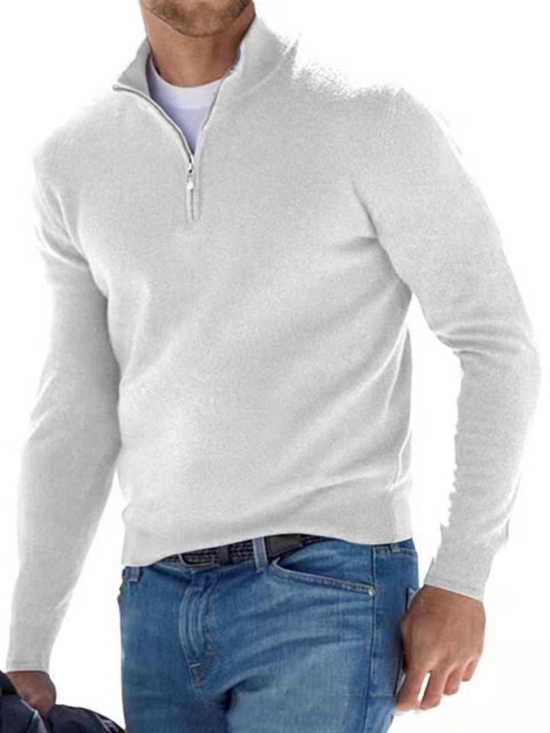 Lune London | V-neck, Knitted Men's Sweater - Regular Fit