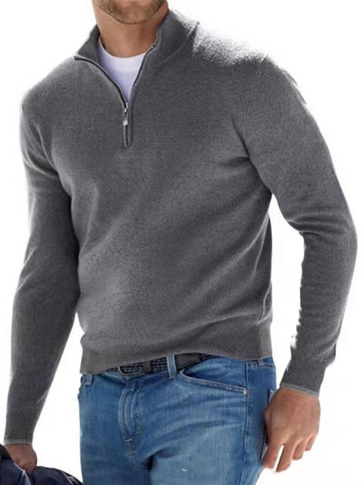 Lune London | V-neck, Knitted Men's Sweater - Regular Fit