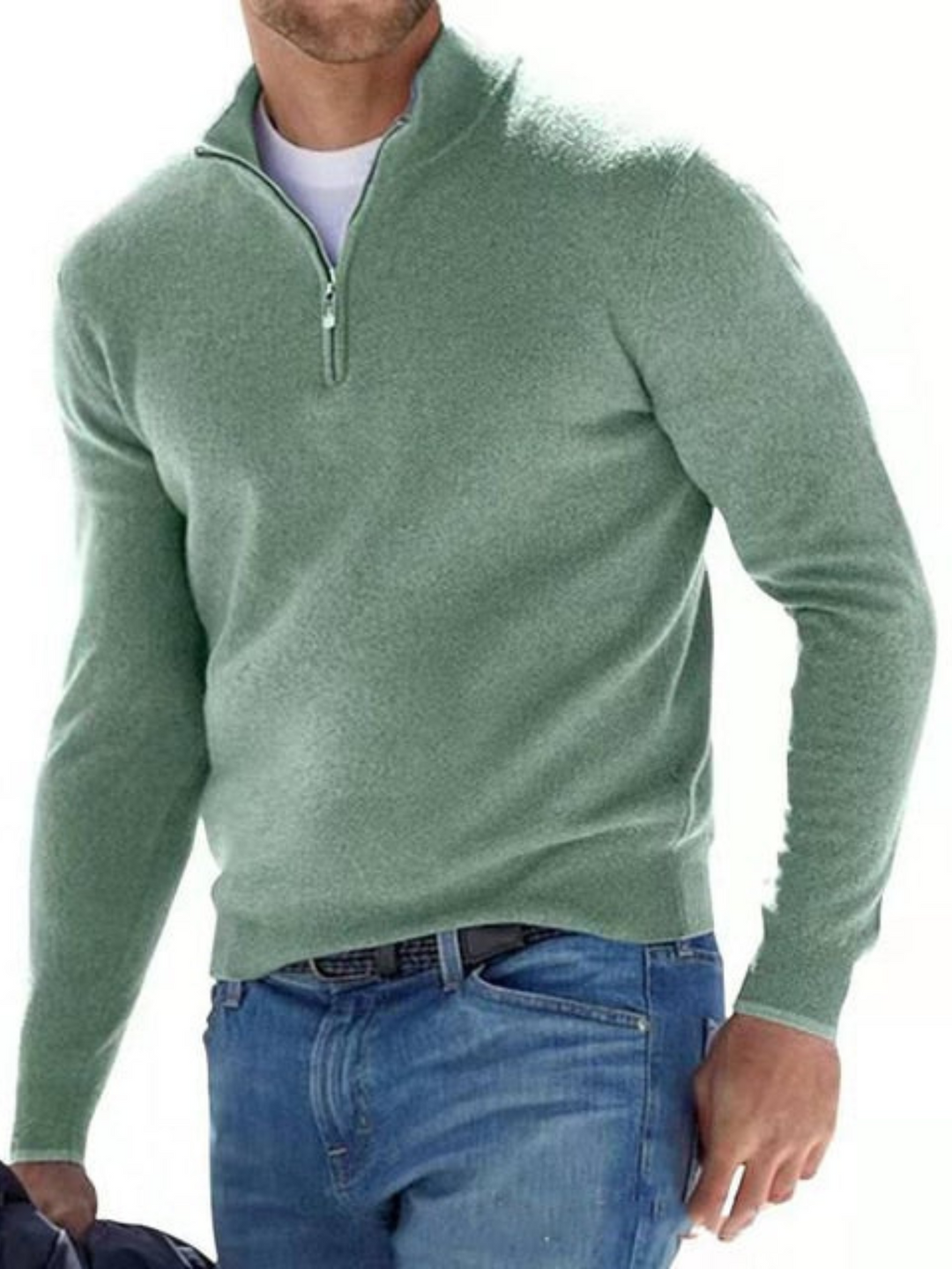Lune London | V-neck, Knitted Men's Sweater - Regular Fit