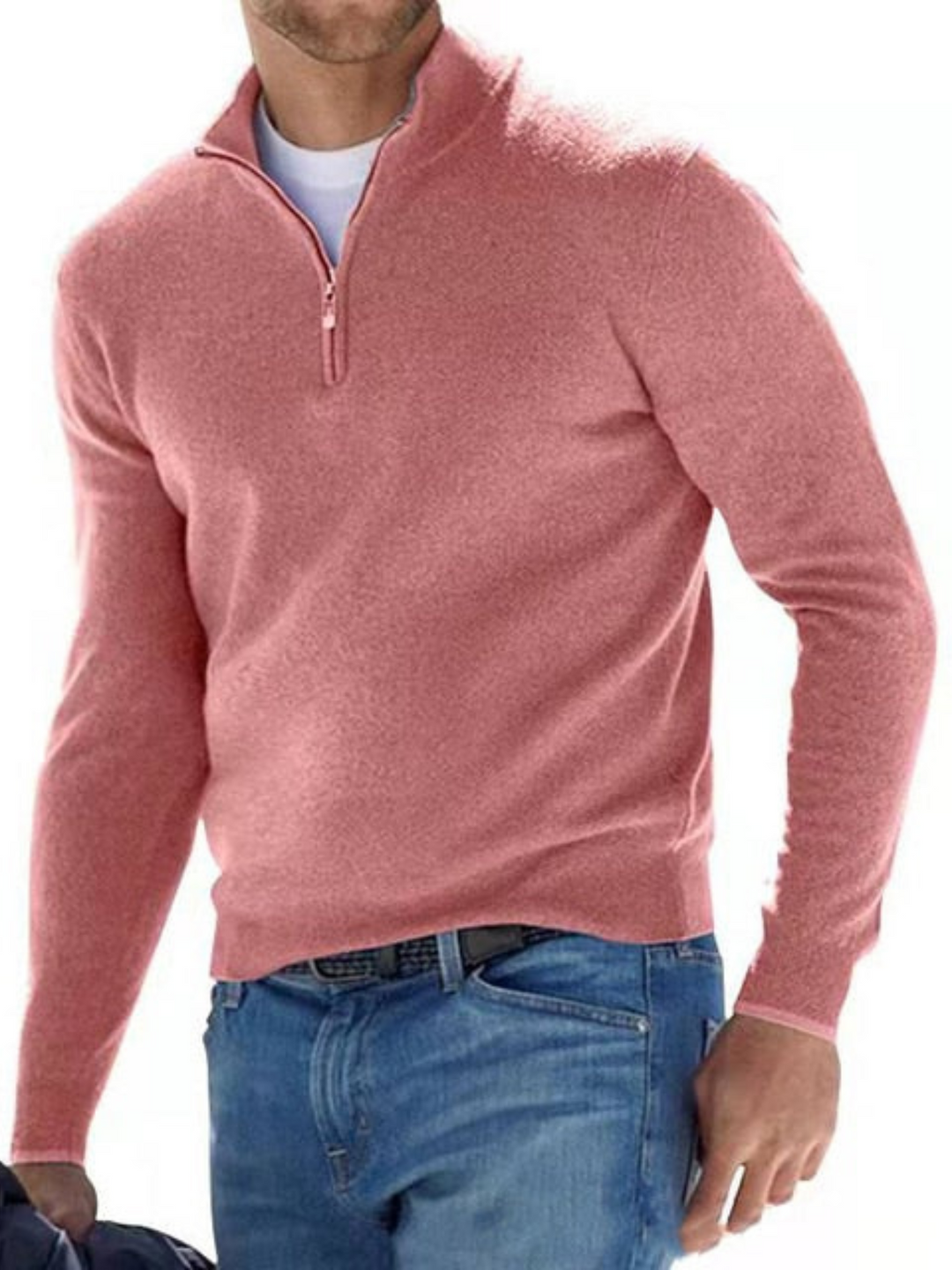 Lune London | V-neck, Knitted Men's Sweater - Regular Fit