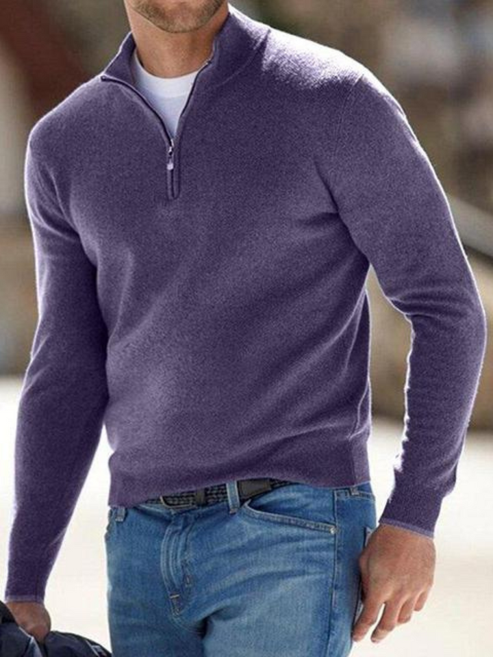 Lune London | V-neck, Knitted Men's Sweater - Regular Fit