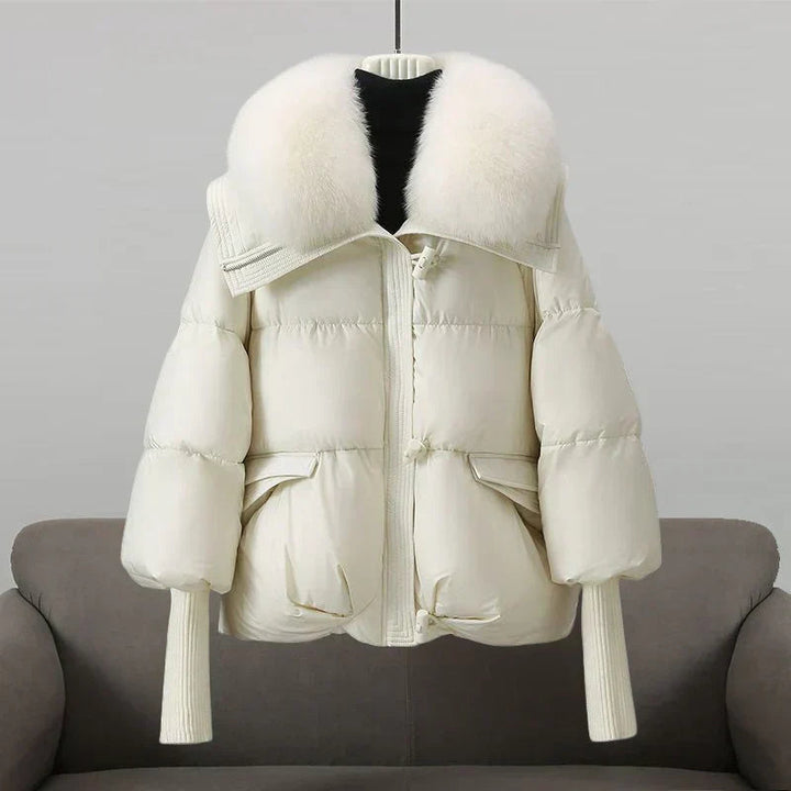Lune London | Down Jacket Plus Size Faux Fur Collar Winter Coat