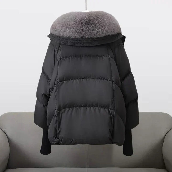 Lune London | Down Jacket Plus Size Faux Fur Collar Winter Coat