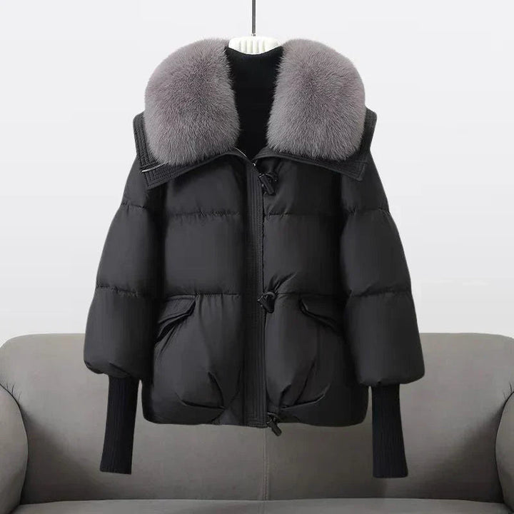Lune London | Down Jacket Plus Size Faux Fur Collar Winter Coat