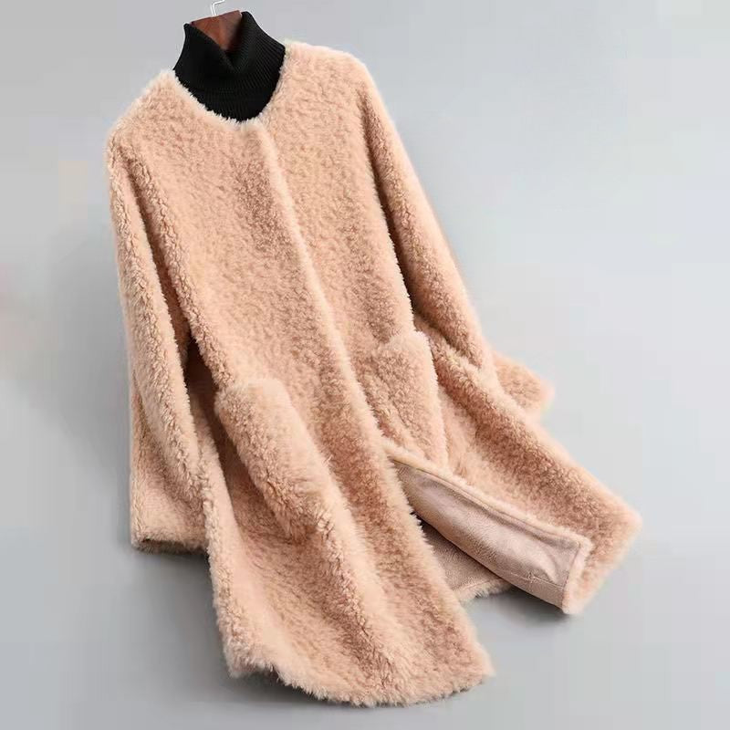 Lune London | Wool Blend Relaxed Fit Coat - With Patch Pockets Open Front Coat