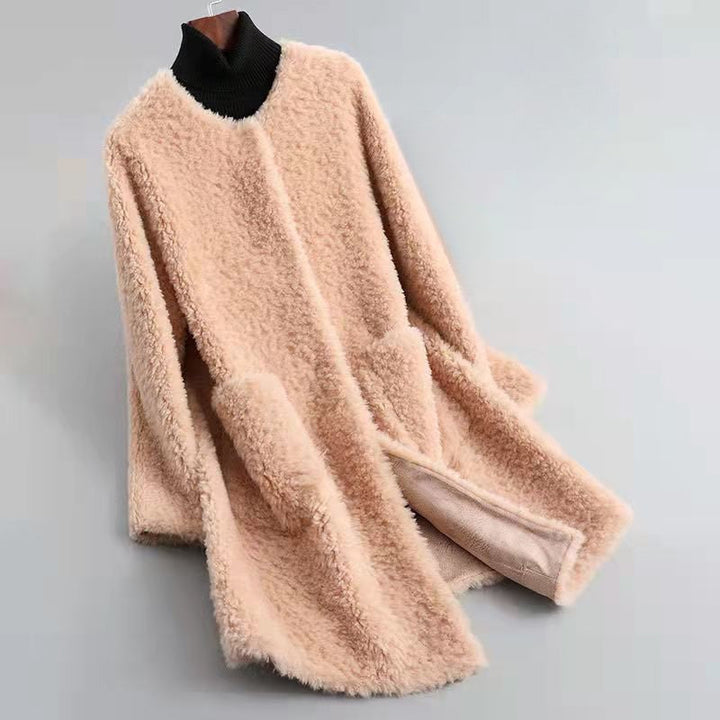 Lune London | Wool Blend Relaxed Fit Coat - With Patch Pockets Open Front Coat