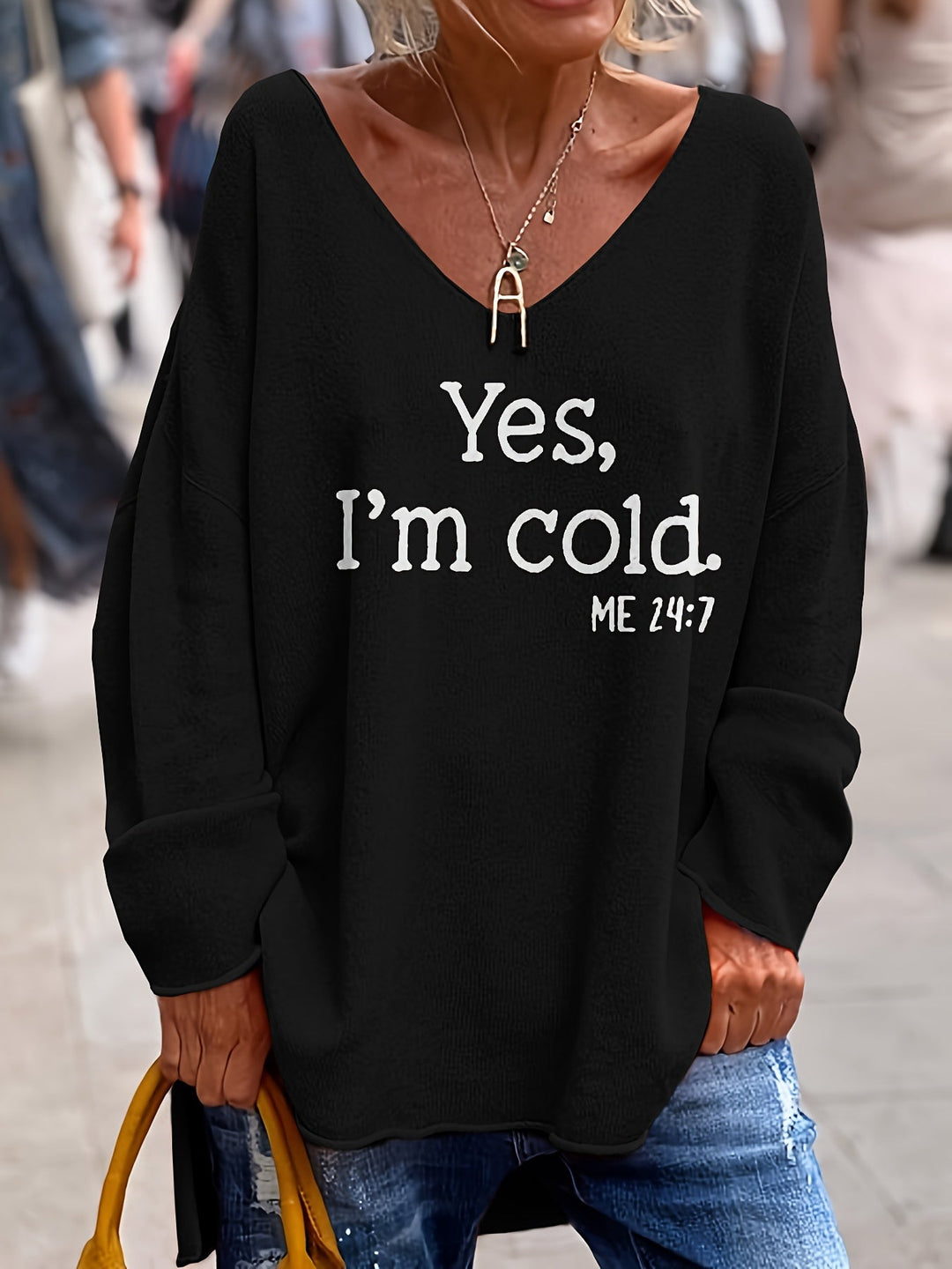 Lune London | Women Plus Size V Neck Sweater