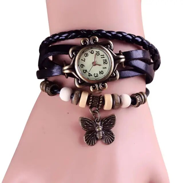 Lune London | Women's Accessory Watch with Vintage Flower Bracelet