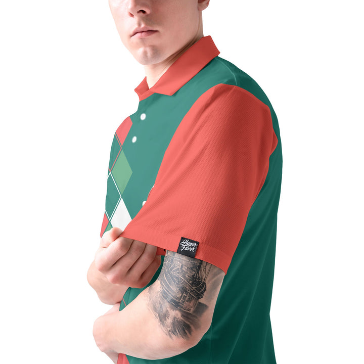 Lune London | Vintage 80s Christmas polo shirt for men