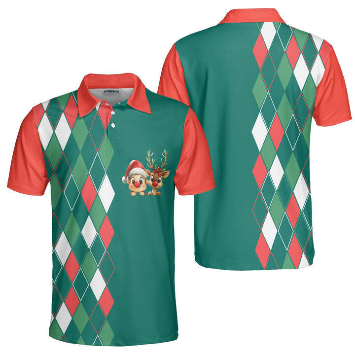 Lune London | Vintage 80s Christmas polo shirt for men