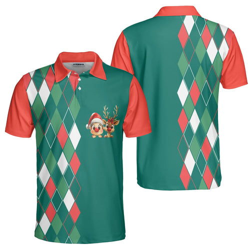 Lune London | Vintage 80s Christmas polo shirt for men