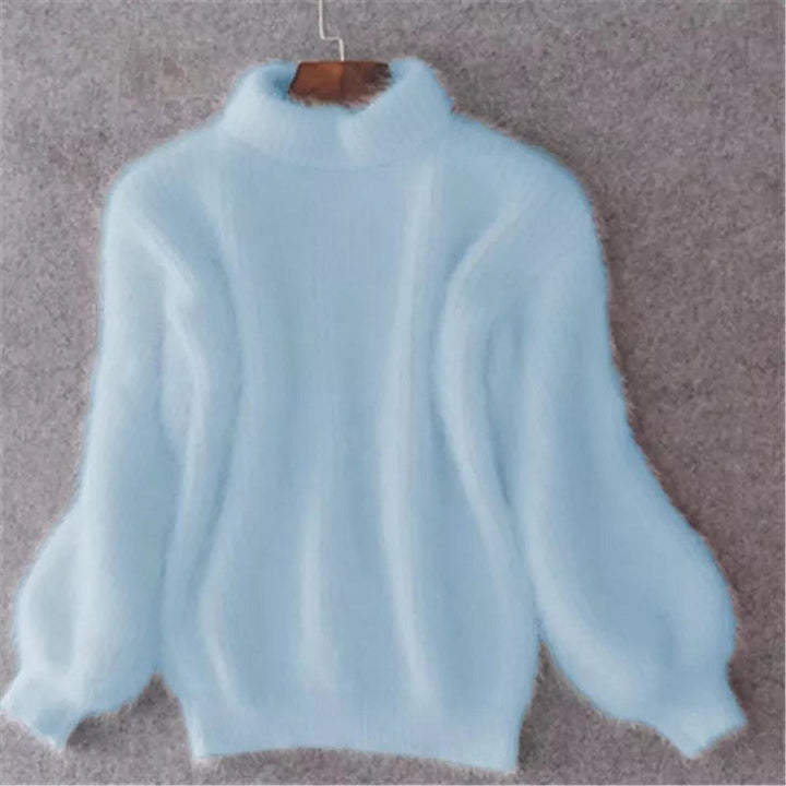 Lune London | Pull en angora - Pull décontracté en tricot pour femmes