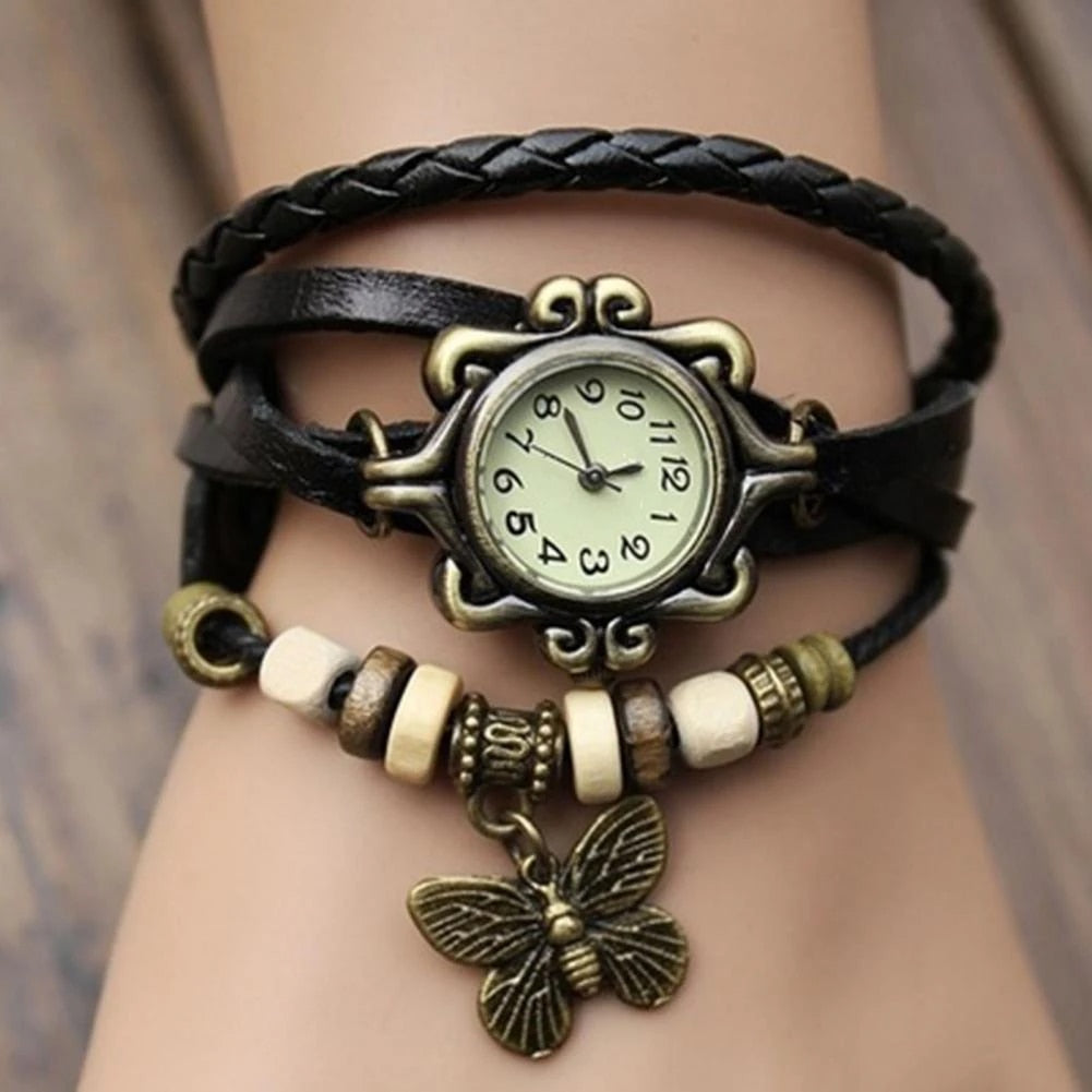 Lune London | Women's Accessory Watch with Vintage Flower Bracelet