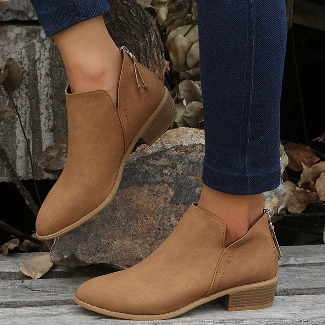 Lune London | Stylish Suede Ankle Boots With