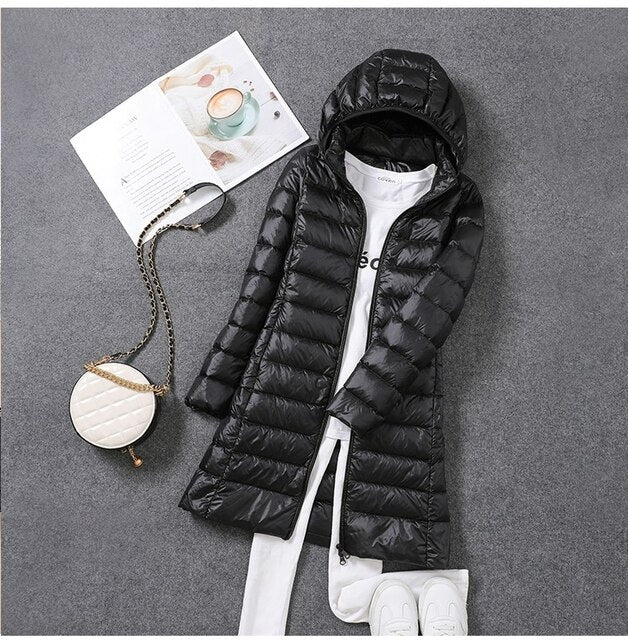Lune London | Ultra-Light Packable Long Puffer Coat