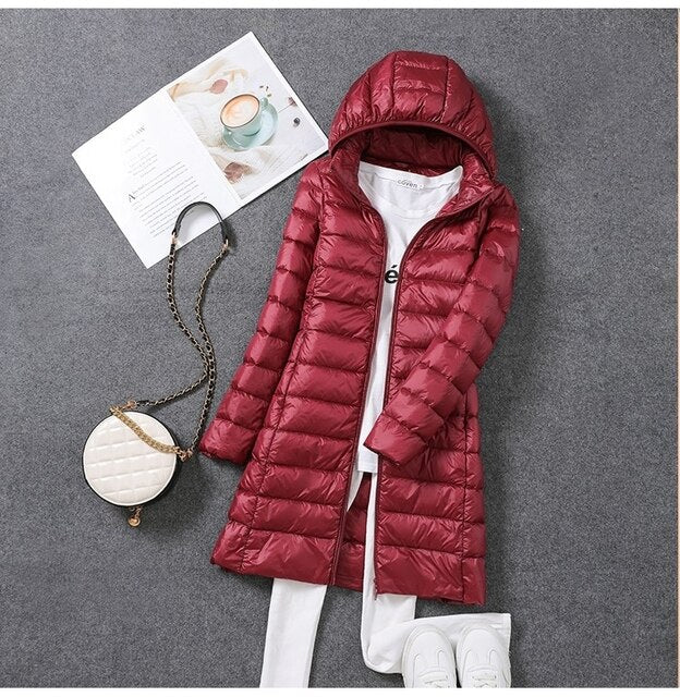 Lune London | Ultra-Light Packable Long Puffer Coat