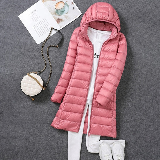 Lune London | Ultra-Light Packable Long Puffer Coat