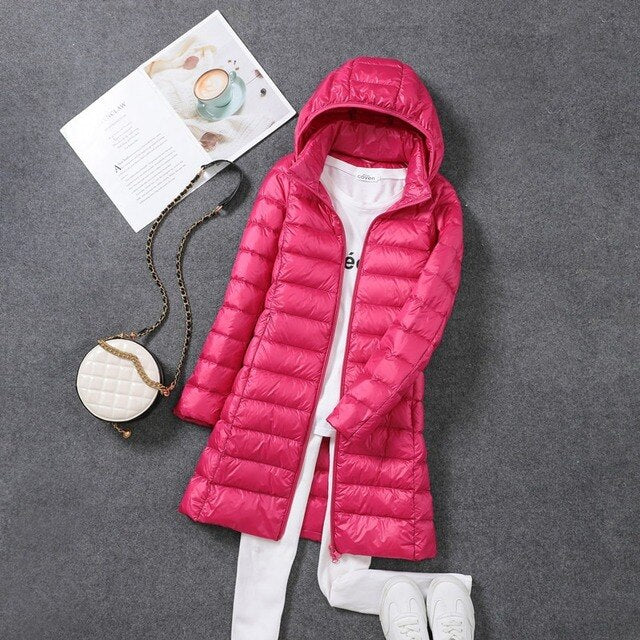 Lune London | Ultra-Light Packable Long Puffer Coat