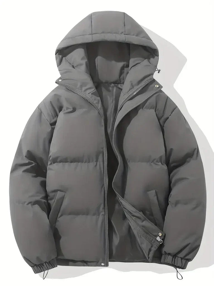 Lune London | Plus Size Puffer Jacket - Hooded Quilted Hip-Length Jacket