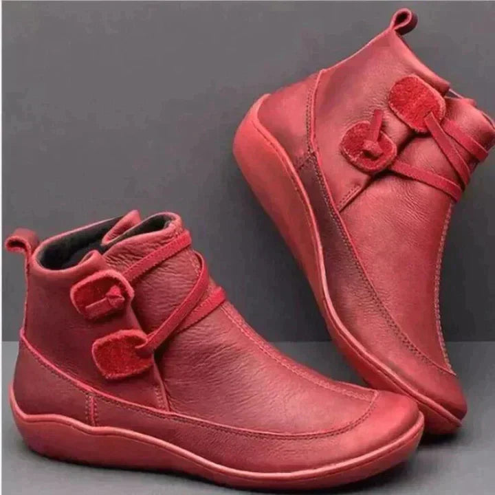 Lune London | Ankle boots - Waterproof leather - Adjustable strap - Non-slip sole - Comfortable fit