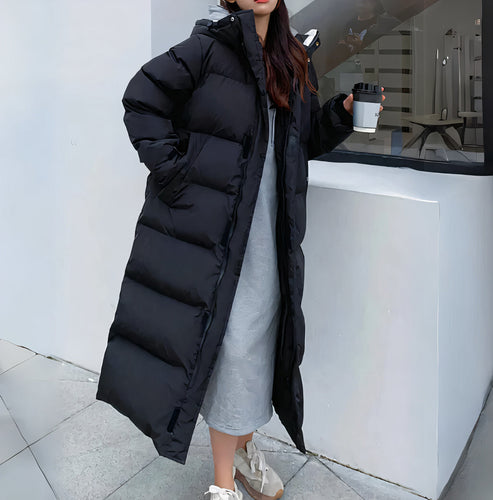 Lune London | Long Padded Coat with Hood