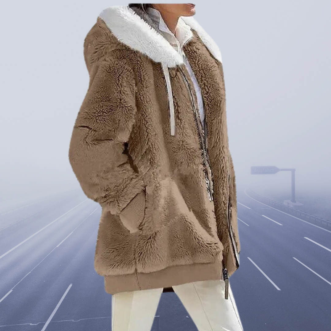 Lune London | Oversized Teddy Jacket for Women Cozy and Warm Winter Coat