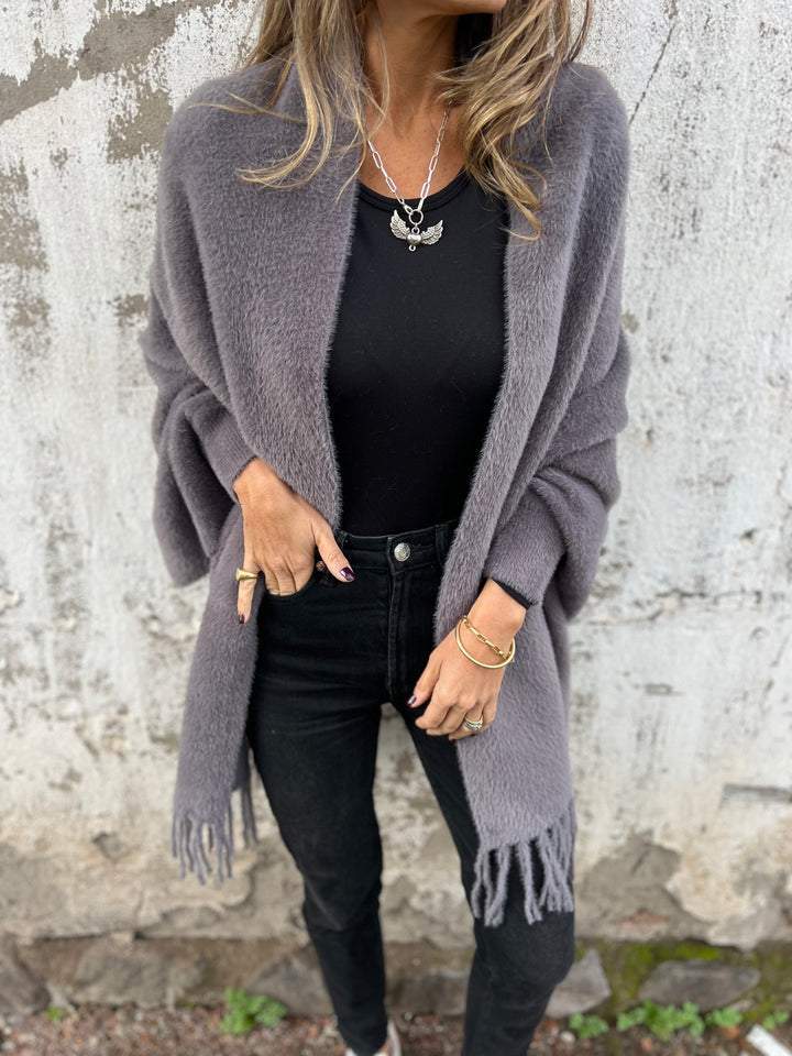 Lune London | Women's fringe jacket - Long jacket for women winter