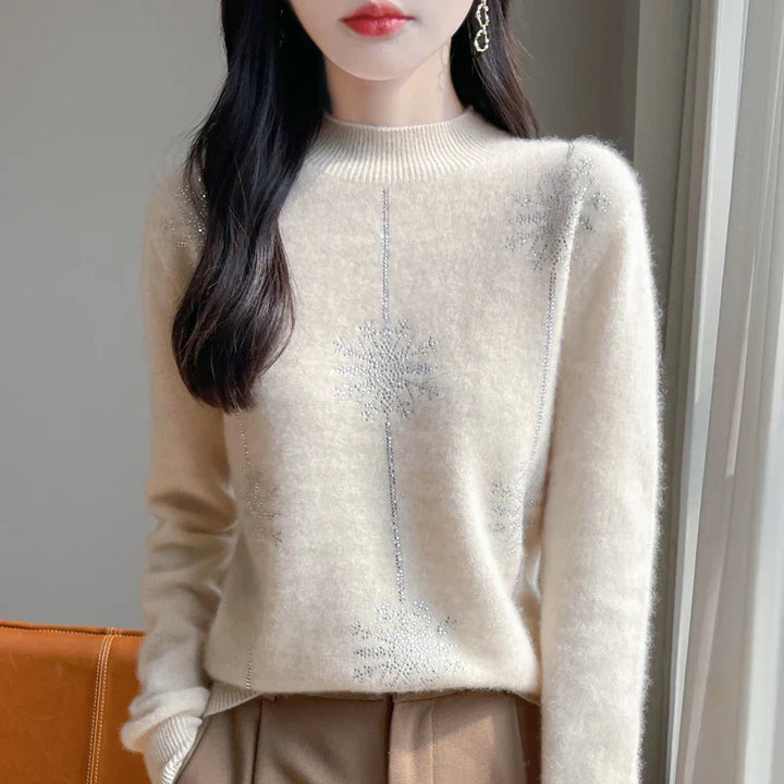 Lune London | Women's sweater - Soft knit sweater with high neck & warm comfort for winter