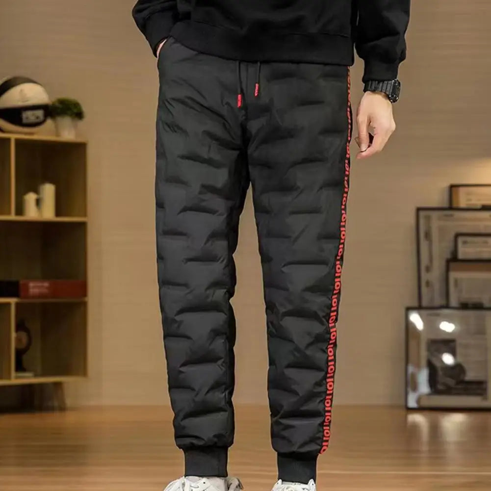 Lune London | Men's cotton and down jogger pants - Adjustable waistband