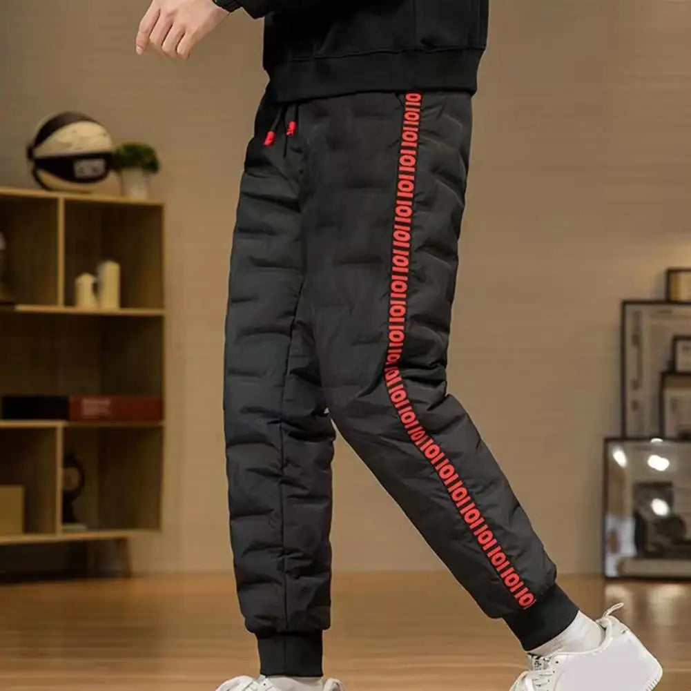 Lune London | Men's cotton and down jogger pants - Adjustable waistband