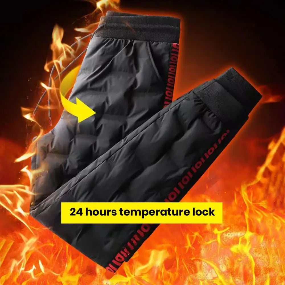Lune London | Men's cotton and down jogger pants - Adjustable waistband