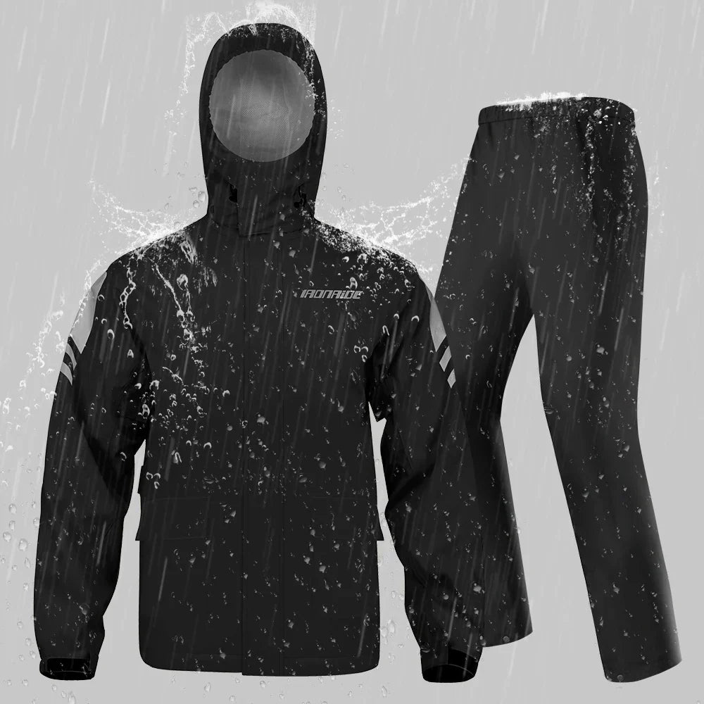 Lune London | Ergonomic Waterproof Motorcycle Rain Jacket - Unisex Windbreaker