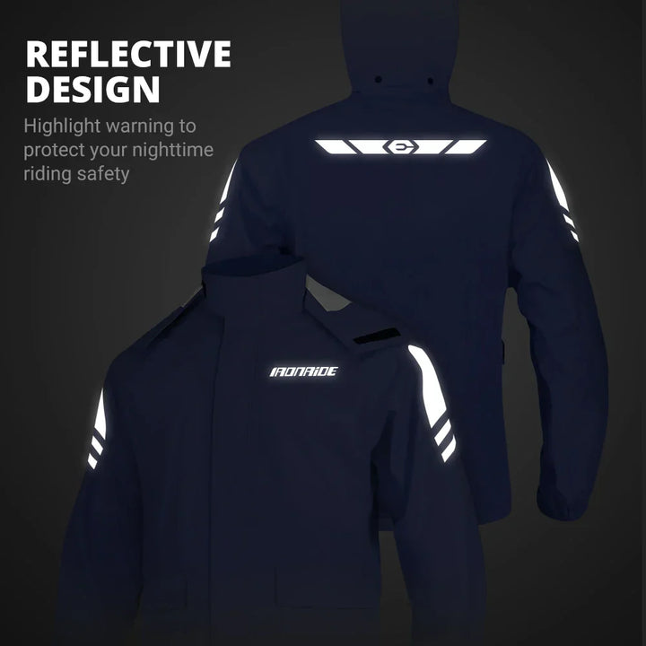 Lune London | Ergonomic Waterproof Motorcycle Rain Jacket - Unisex Windbreaker