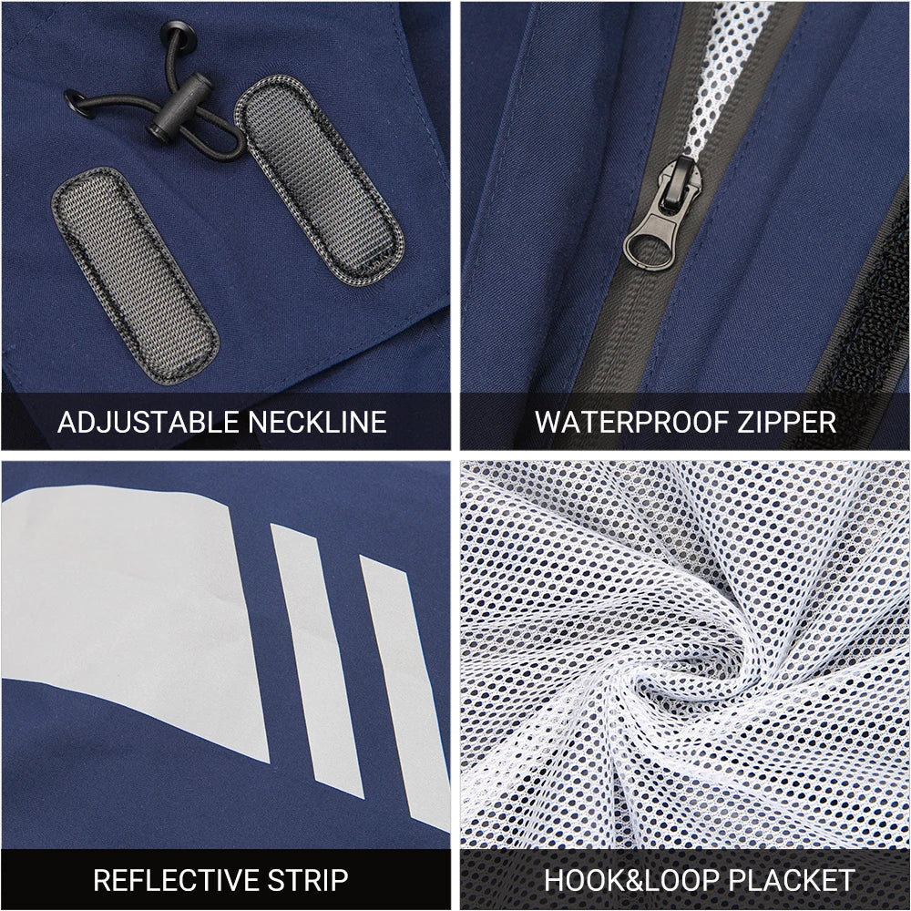Lune London | Ergonomic Waterproof Motorcycle Rain Jacket - Unisex Windbreaker