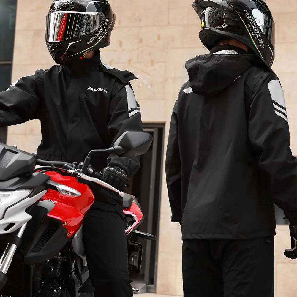 Lune London | Ergonomic Waterproof Motorcycle Rain Jacket - Unisex Windbreaker