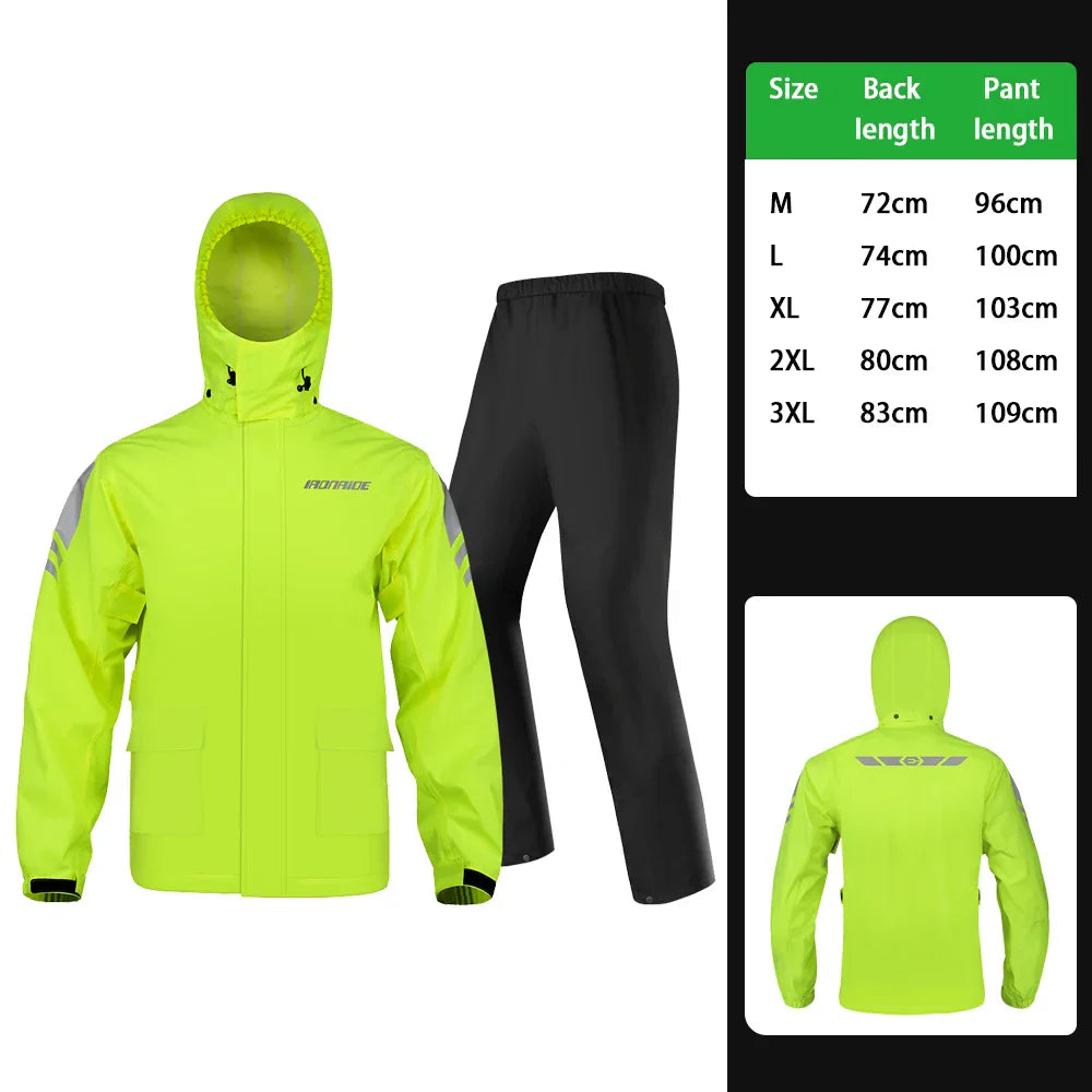Lune London | Ergonomic Waterproof Motorcycle Rain Jacket - Unisex Windbreaker