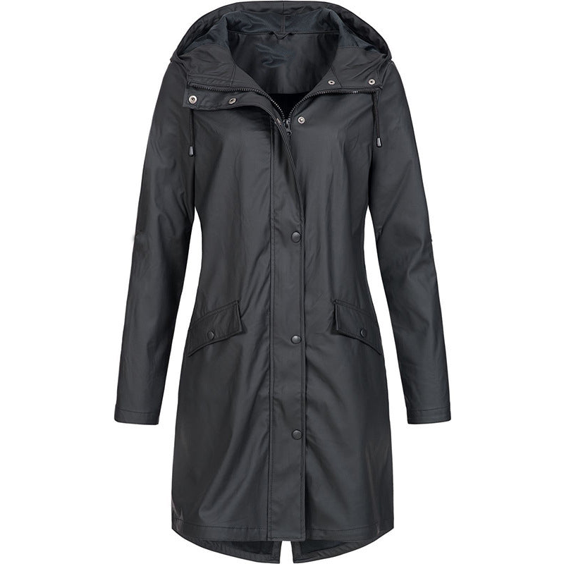 Lune London | Veste de pluie femme - Veste à capuche stylée