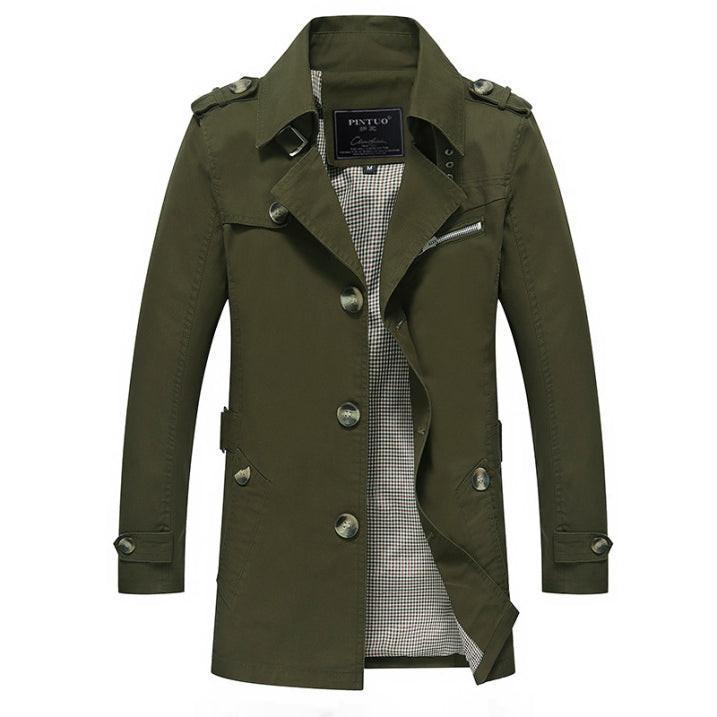 Lune London | Trench-coat pour hommes - Protection élégante